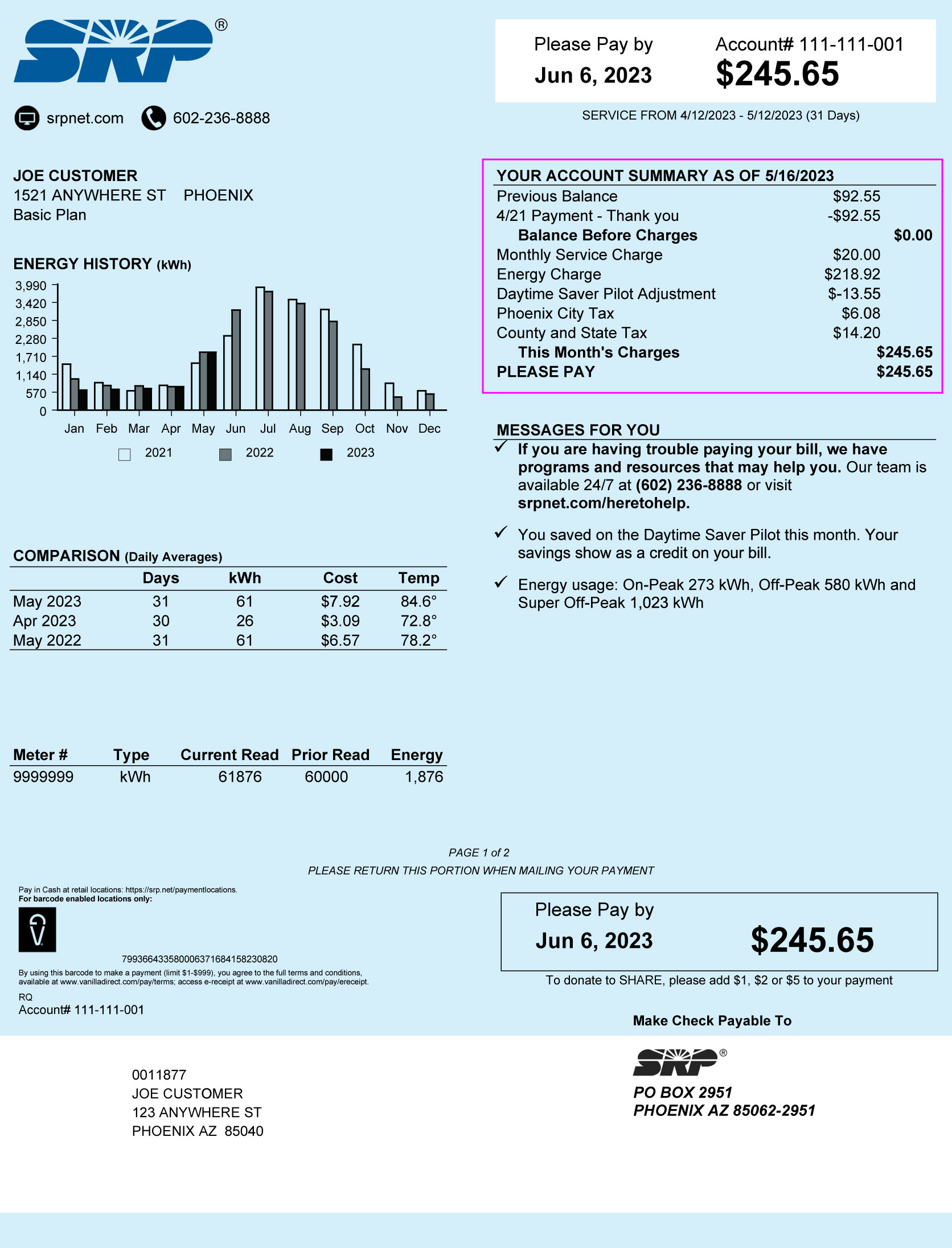 SRP Daytime Saver Price Plan Pilot | SRP